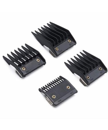 4Pcs Hair Clipper Guide Combs Professional Limit Combs Replacement Line Attachment Combs Hair Clipper Guards Attachments for All Full Size Hair Clippers Trimmers