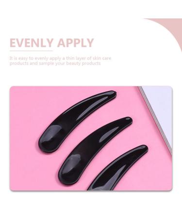 Beavorty 100pcs Cream Scoops & Spatulas for Makeup & Moisturizers | Facial Mask Applicator Tools - Black Beauty Spoons - Buy Online on GoSupps.com