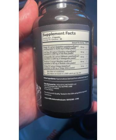 Pure Himalayan Shilajit for Men and Women - 120 Shilajit Resin Capsules with Sea Moss Ashwagandha Rhodiola and Ginko Biloba - Promotes Energy Boost & Immune Support (120 Count) 120 Count (Pack of 1) - Buy Online on GoSupps.com