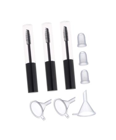 Healvian Healvian 10ml Mascara Tube Set with 3 Funnels for Brushes Travel Size Leakproof for Storing Cream Mascara in Random Colors