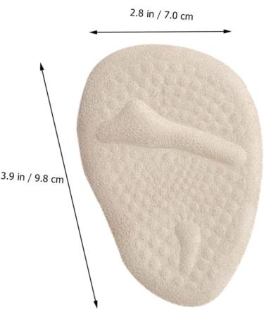 NOLITOY 5 Pairs Forefoot Pads & Cushions - Metatarsal Bunion & Half Foot Inserts for High Heels - Comfort Grip Gel Foot Care - Buy Online on GoSupps.com