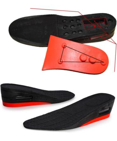 FRCOLOR Height Increase Insoles for Men | Athletic Shoe Inserts & Heel Support | Invisible Black Shoe Lifts - Buy Online on GoSupps.com