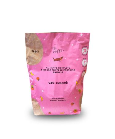 Hygge Dog Croquettes Chippy Chicken | with Beetroot and Banana Chips | Ideal for Puppies up to 18 Months | Helps Regulate Intestinal Function | Made in Italy | 7 kg