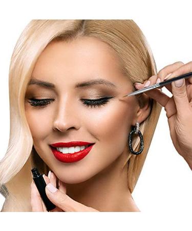 4-Piece Eyeliner Brush Set - Angled Flat Bent & Pencil Point Brushes for Flawless Eye Makeup | International Shipping Available - Buy Online on GoSupps.com