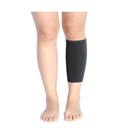 Calf Support Adjustable Compression Splint Compression Support for Torn Calf Muscle Strain Sprain Pain Relief Tennis Leg Injury Best Lower Leg Wrap Sleeve for Men and Women Black