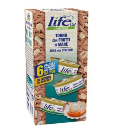 LIFE CAT MULTIBOX THON ET FRUITS DE MER 6X50GR