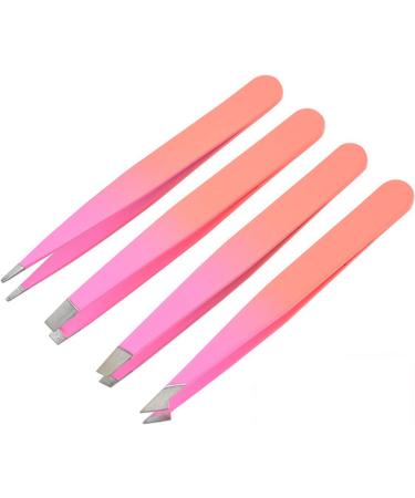 Professional Tweezers Set for Eyebrows and Facial Hair Removal - Stainless Steel Precision Pointed and Slant Tweezers Kit for Men and Women - Buy Online on GoSupps.com