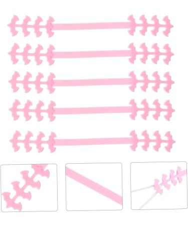 Minkissy 10-Pack Silicone Mask Hooks & Straps - Childrens Ear Protection Adjustable Mask Accessories Pebble Gel Pink 19.5x2.5cm - Buy Online on GoSupps.com