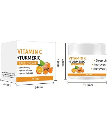 Cr me visage la vitamine C au curcuma cr me anti- ge pour une peau radieuse limination des taches pigmentaires soin naturel de la peau au curcuma hydratante lisse les ridules raffermit la - Buy Online on GoSupps.com