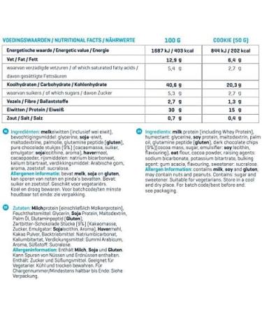  Body & Fit Body & Fit Protein Cookies - Chocolate Doubles - 600g (12 Cookies) - Buy Online on GoSupps.com