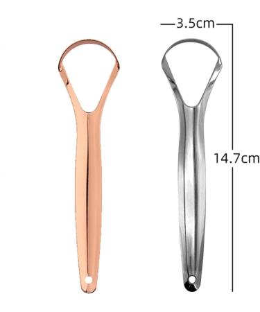 WILsem Stainless Steel Tongue Scraper - Premium Oral Hygiene Tool for Fresh Breath & Clean Tongue - Buy Online on GoSupps.com