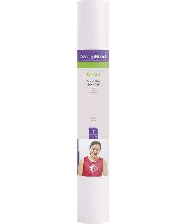 Cricut SportFlex Rectangular Iron On Vinyl  DIY Supplies  11.8  x 24  HTV Roll - White