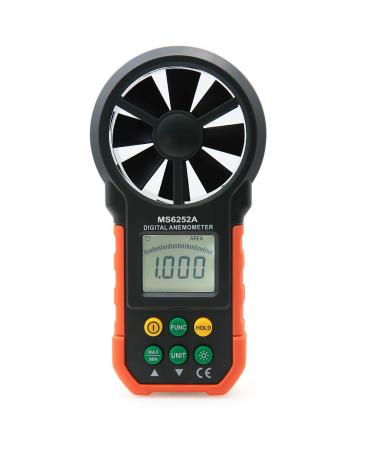 Amtast anemometer handheld air knife airmow knife dragon climbing climbing fishing boat sails windmaker CFM meters with backlight