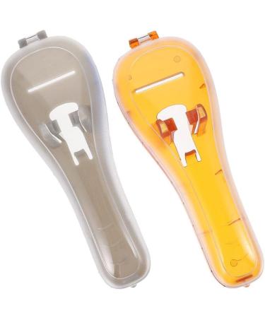 Buy Healvian Razor Case - Portable Travel Container for Manual Razors | 2-Piece Hard Bag in Orange & Gray - Ultimate Protection for Your Trimmer - Buy Online on GoSupps.com