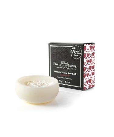 Edwin Jagger 99.9% Natural Traditional Shaving Soap Refill, Sandalwood - 2.3 oz