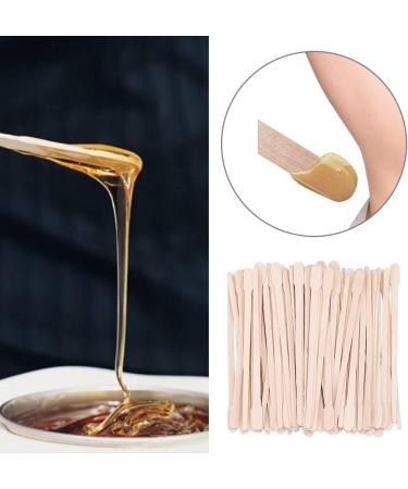 100 Pcs Waxing Wooden Spatula Set - Eyebrow Wax Applicators & Hair Removal Sticks for Smooth Skin - Buy Online on GoSupps.com