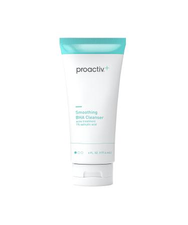 Proactiv+ Smoothing BHA Cleanser 6 oz Unscented Acne Treatment for All Skin Types 1% Salicylic Acid Cleanser with Soothing Aloe