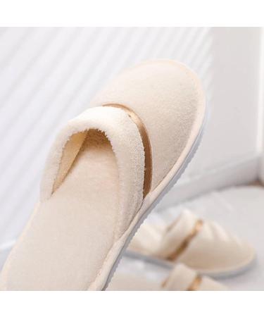 6 Pairs Disposable Spa Slippers for Guests - Washable & Reusable - Ideal for Weddings, Travel, Parties - Bulk Hotel Slippers - Buy Online on GoSupps.com