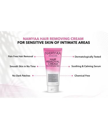 Hair Removal Cream for Intimate Skin & Soothing Serum - 60gm & 30gm | Women's Sensitive Skin Care - Buy Online on GoSupps.com