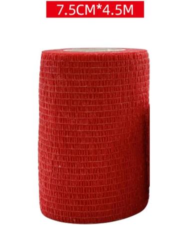 yixue Black Sport Self Adhesive Elastic Bandage Wrap Tape for Knee Support Pads Finger Ankle Palm Shoulder Red - Buy Online on GoSupps.com