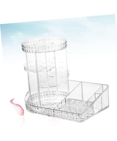 Angoily Acrylic Brush Holder Acrylic Makeup Rack Storage Box To Rotate Display Stand Cosmetic - Buy Online on GoSupps.com