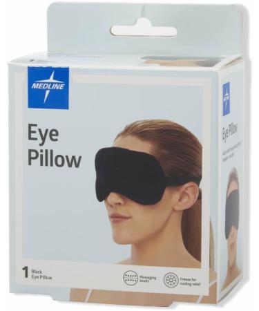 Medline Black Eye Pillow for Relaxation and Stress Relief - Buy Online on GoSupps.com