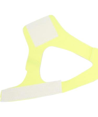 Breathable Anti-Snoring Chin Strap - Adjustable Jaw Support Belt in Yellow - Buy Online on GoSupps.com