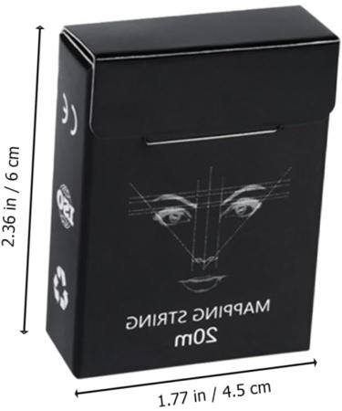 NOLITOY 1box Eyebrow Tattooing Drawing Mapping Tools Ink Practical Measuring Embroidered Manual Supplies 6x4.5cm Black - Buy Online on GoSupps.com