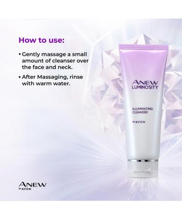 Avon Anew Luminosity Cleanser | Brightening Cleanser for Dull Skin | Suitable for All Skin Types | 125g Buy Now - Buy Online on GoSupps.com