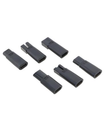 VGOL razor charger set multifunctional type C adapter with plug connection alternative power supply compatible with Philips Norelco Series shaving black 6 pieces