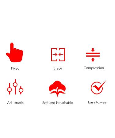 Pomya Adjustable Wrist Stabilizer Brace for Night Use - Comfortable Right Hand Support (Large - Buy Online on GoSupps.com