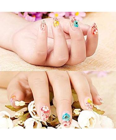 Dried Flowers for Nail Art - Mini Real Natural Five Petal Flower Sticker Decals - Buy Online on GoSupps.com