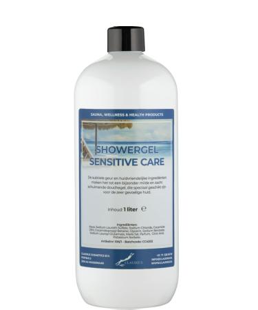 Claudius Showergel Sensitive Care 1 liter met dop wit