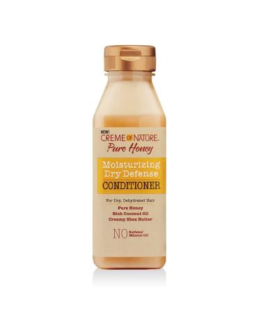 Coconut Oil & Shea Butter Conditioner by Creme of Nature Dry Defense for Damaged Hair  Formula with Pure Honey  12.07 Fl Oz 12.10 Fl Oz (Pack of 1) Moisturizing Conditioner - Buy Online on GoSupps.com