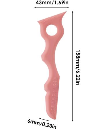 Silicone Makeup Template Eyeliner Eyebrow Eyelash Tool Reusable Lip Liner Applicator Makeup Shaping Beginner Tool for All Face Shapes Pink - Buy Online on GoSupps.com