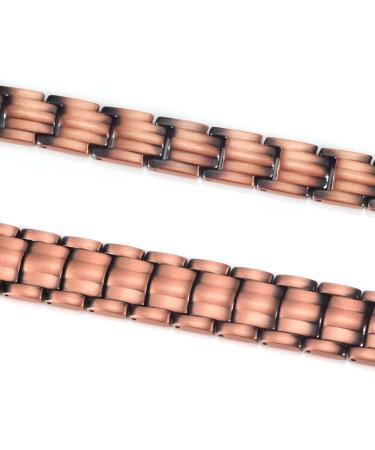 Men's Adjustable Copper Bracelet with Magnets - Pain Relief for Arthritis Carpal Tunnel Migraines & Tennis Elbow - Buy Online on GoSupps.com