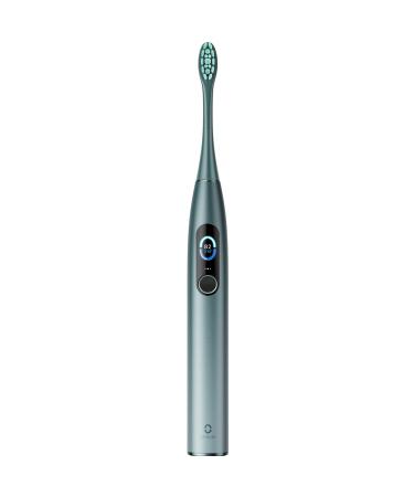 Oclean X Pro Smart Electric Toothbrush 3 Modes with Whitening Quick Charge for 30 Days Anti-Mould Design IPX7 Green Green 1 count (Pack of 1) Toothbrush