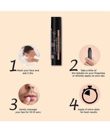 Lightening Lip Balm for Dry Chapped & Dark Lips - 4g | Nourishing Vitamin E Coconut & Olive Oil - Shop Internationally - Buy Online on GoSupps.com
