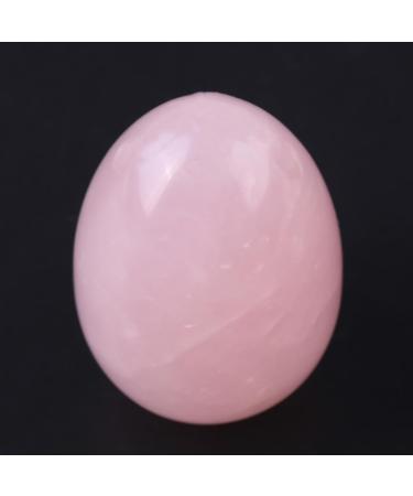 Rosenquarz Yoni Ei - Natural Rose Quartz Cone Exercise Stone for Postpartum Massage | Premium Quality & Exquisite Finish - Buy Online on GoSupps.com