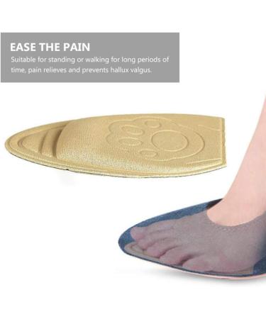 4 Pairs Forefoot Cushion Pads for High Heels Breathable Half Insole Metatarsal Inserts with Mini Spray Bottle Holder - Buy Online on GoSupps.com