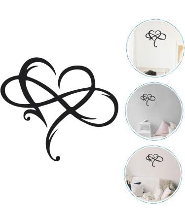 Alipis 1pc Iron Pendant Home Decor Heart Shaped Sign Car Trim Room Heart-shaped Pendant Metal Wall Love - Buy Online on GoSupps.com