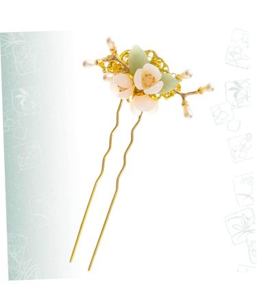 minkissy Head Elegant Chinese Sticks Updo Clips Bridal Chopsticks U Pin Lady Headwear Girls Floral Pearl Accessories Women Traditional Stick Tassel Hairpin Handmade Retro Vintage - Buy Online on GoSupps.com