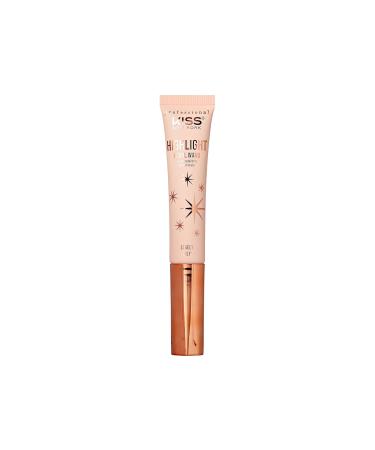 Kiss New York Pearl Liquid Highlighter Wand - Radiant Glow for Cheeks Eyes & Lips | Lightweight Non-Greasy Sponge-Tip Applicator (Lovely Lily - Buy Online on GoSupps.com