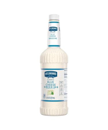 Hellmann's Classics Blue Cheese Salad Dressing 32 oz (Pack of 6) - Gluten Free, No Artificial Flavors or Colors, Made with Natural Sources - Buy Online on GoSupps.com
