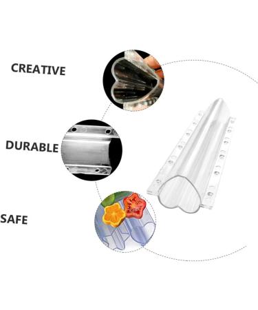 SUPVOX Tools 3pcs Vegetable Shaping Mold Cucumbers Fruit Plastic Heart Garden Cucumber Mold Modeling Strawberry Toaster Oven Transparent 20x6.5cm - Buy Online on GoSupps.com