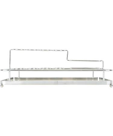 Syrisora Iron-Mouth Toothbrush Holder - Stylish Silver & White Acrylic Storage for Toothbrush & Toothpaste - Effective Bathroom Organization - Buy Online on GoSupps.com