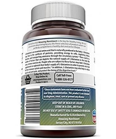 Amazing Formulas L Glutamine 1000 Mg 120 Tablets - Buy Online on GoSupps.com