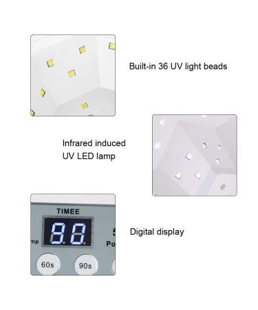 Salmue 3 in 1 Nail Dryer Vacuum Cleaner & Manicure Tool Set - UV Lamp, Dust Extraction, LED Light - Ideal for Gel Nails - Buy Online on GoSupps.com