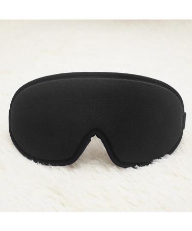 Sleep Mask for Women Men Upgraded 3D Contoured Cup Eye mask Adjustable Strap Breathable & Soft for Sleeping Darkblack
