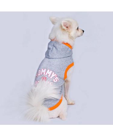 SANWOOD Dog Soft Sweatshirt with Mommy's Prince Charming letter print Pet Hoodie Letter Print Keep Warmth Soft Texture Warm Dogs Hooded Sweatshirt for Autumn - Blue L - Buy Online on GoSupps.com